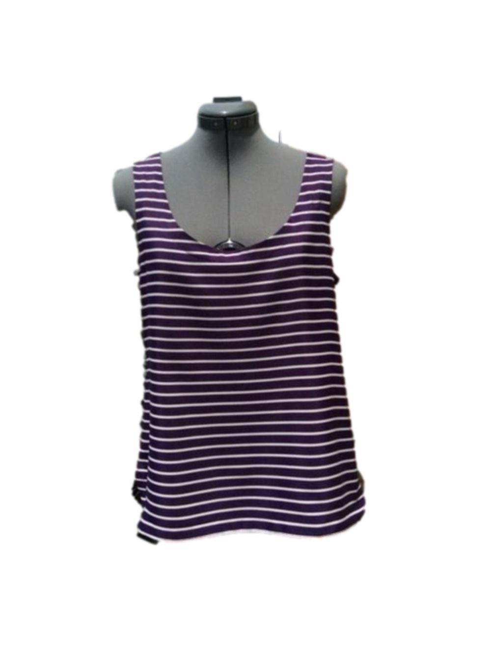 ANN TAYLOR LOFT Navy & White Striped Tank, Size M/P, NWT!